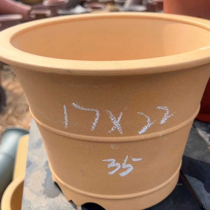 红陶紫砂兰花盆微瑕