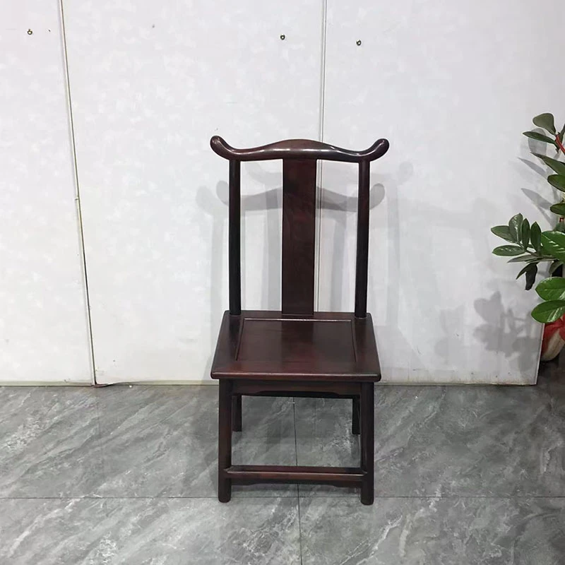 红木家具大红酸枝小官帽椅靠背椅子全实木儿童新中式古典换鞋椅