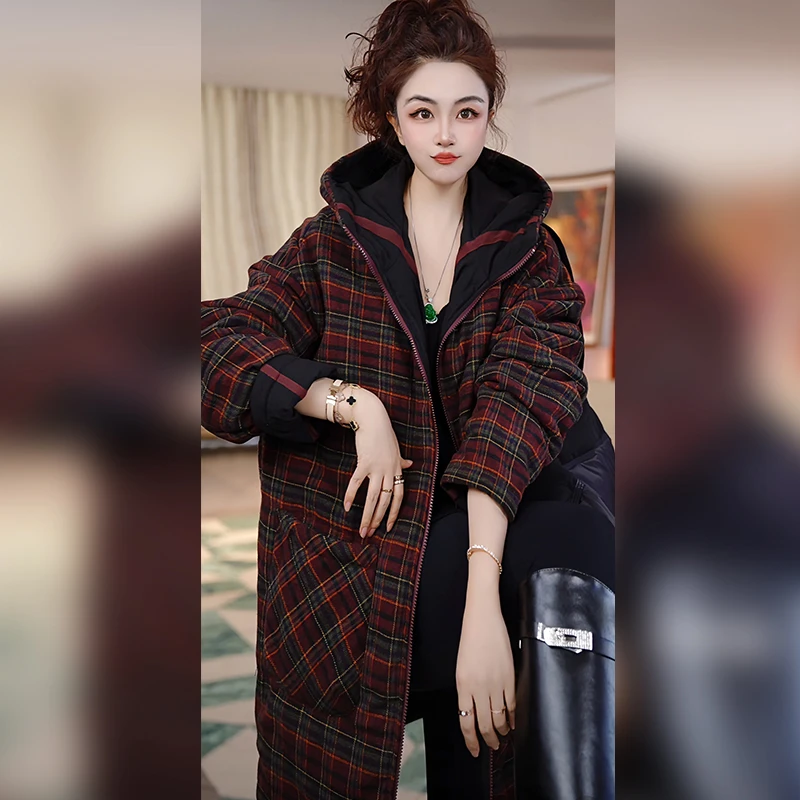 【Linda姐高端线】冬季时尚气质高档双面穿棉服外套AW5WDW0124