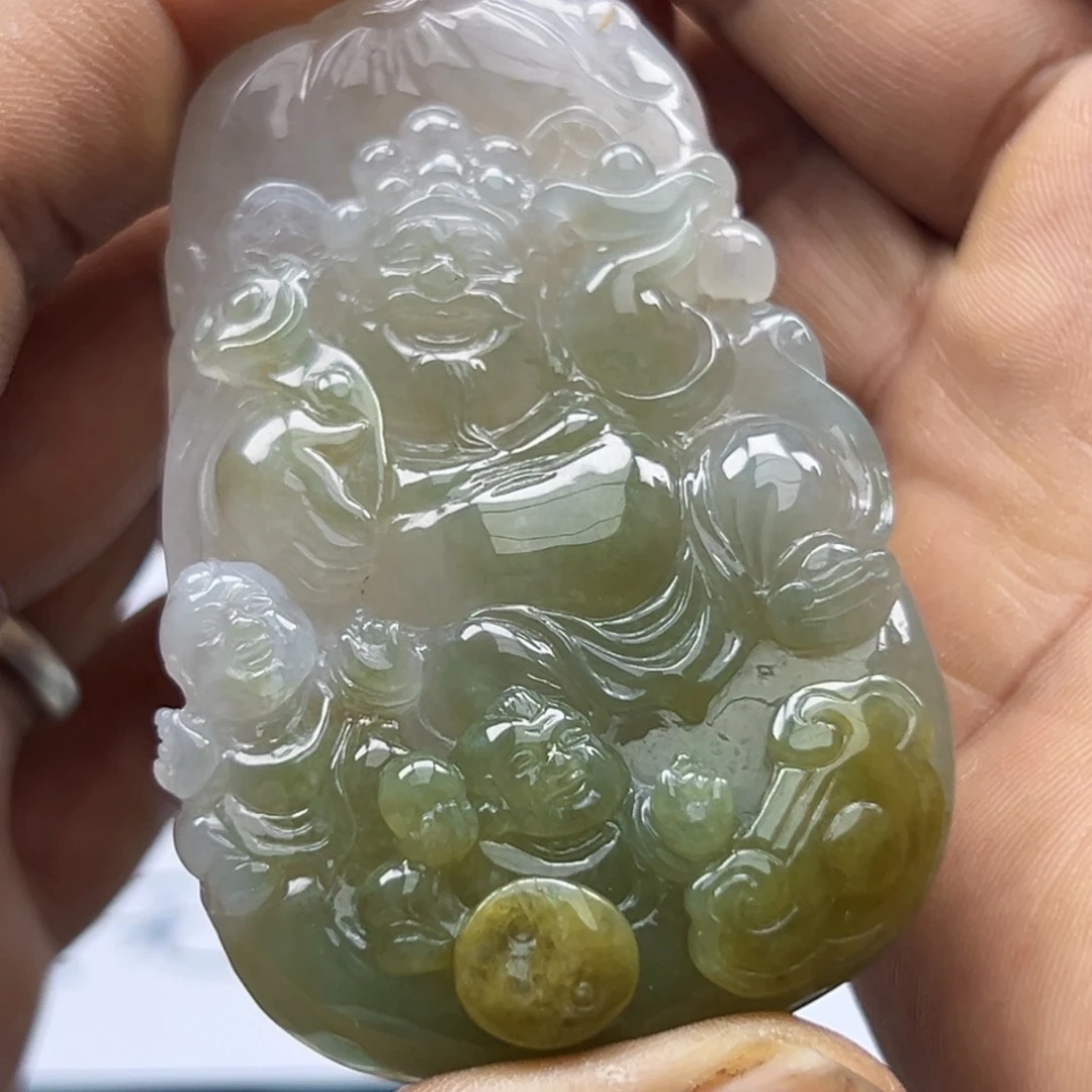 翡翠未镶嵌颈饰天然