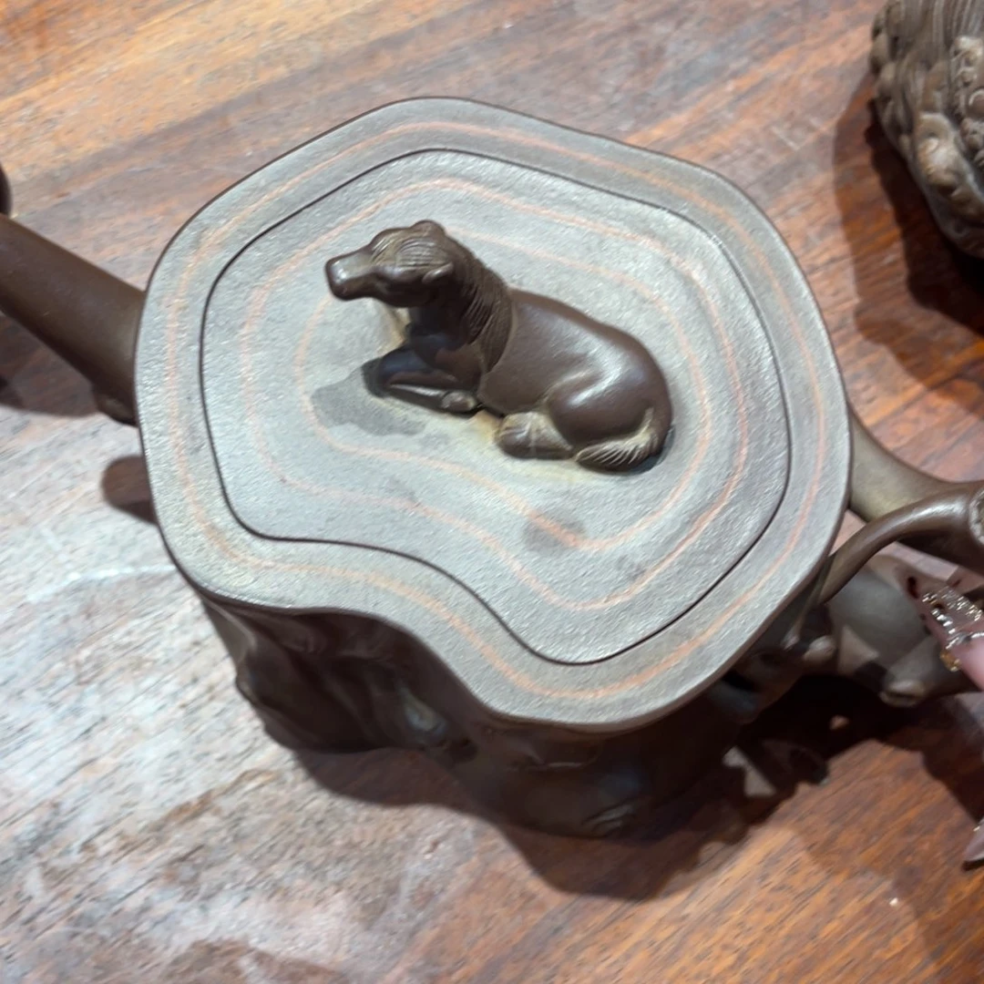 家***猪茶壶紫砂紫砂艺术作品