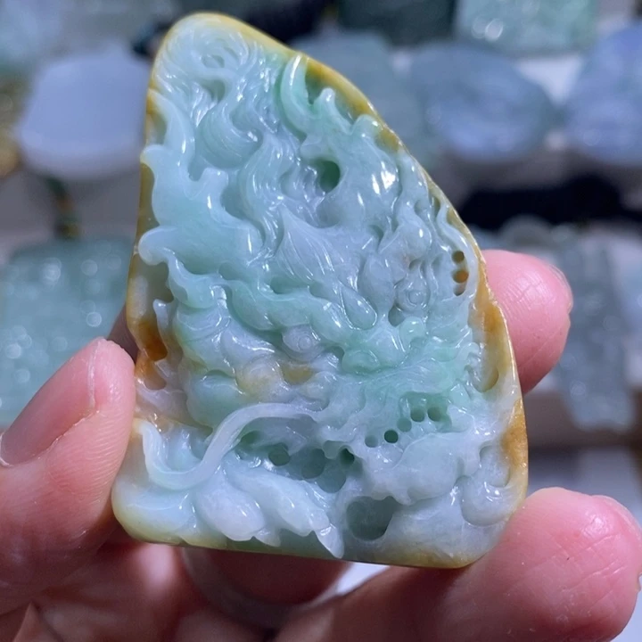 【闪购商品】颈饰未镶嵌翡翠龙牌