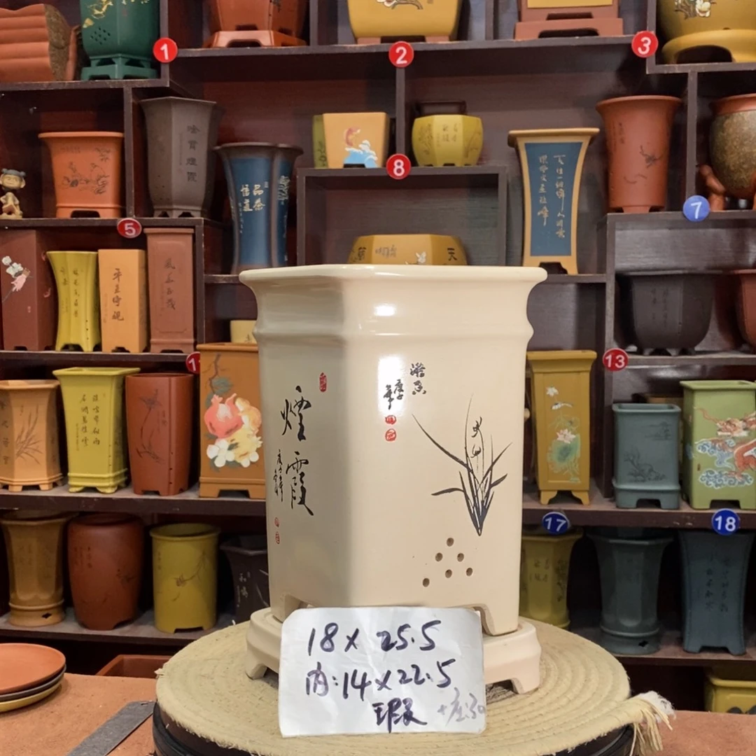 紫砂艺术紫砂花盆