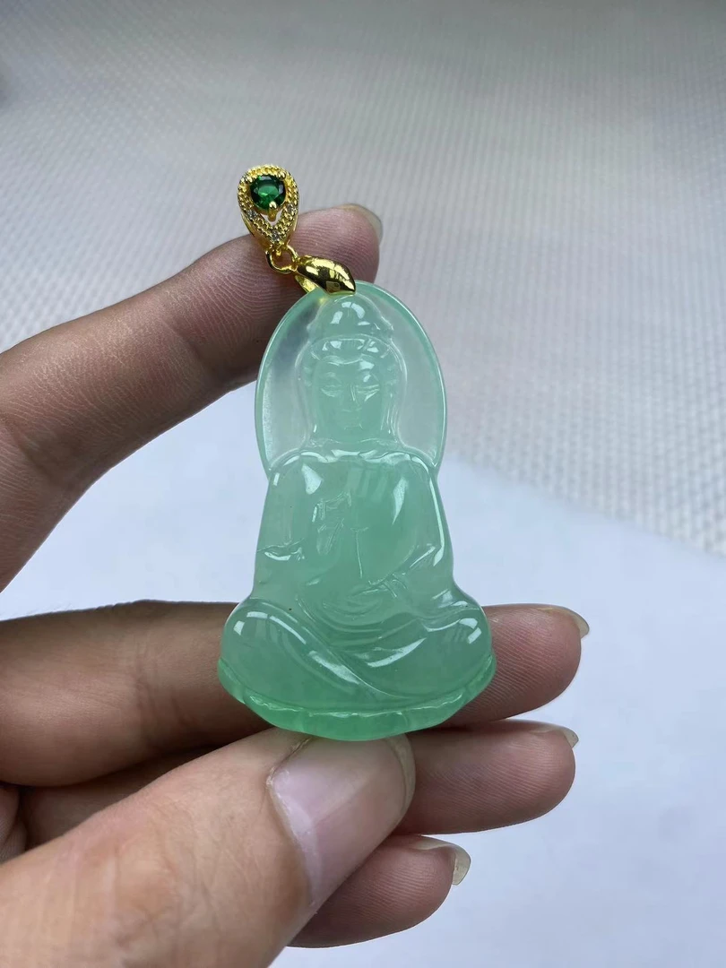 N318晴水观音吊坠经典精品时尚气质百搭情侣多样性发一