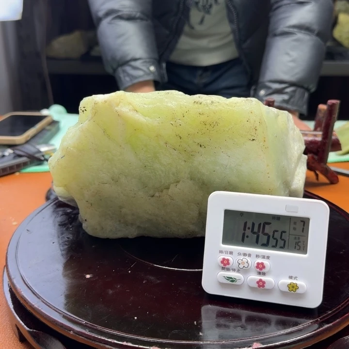 蛇纹石玉原石未镶嵌福*福14