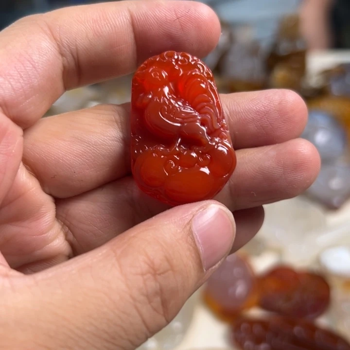 玛瑙/玉髓吊坠(不含链)未镶嵌