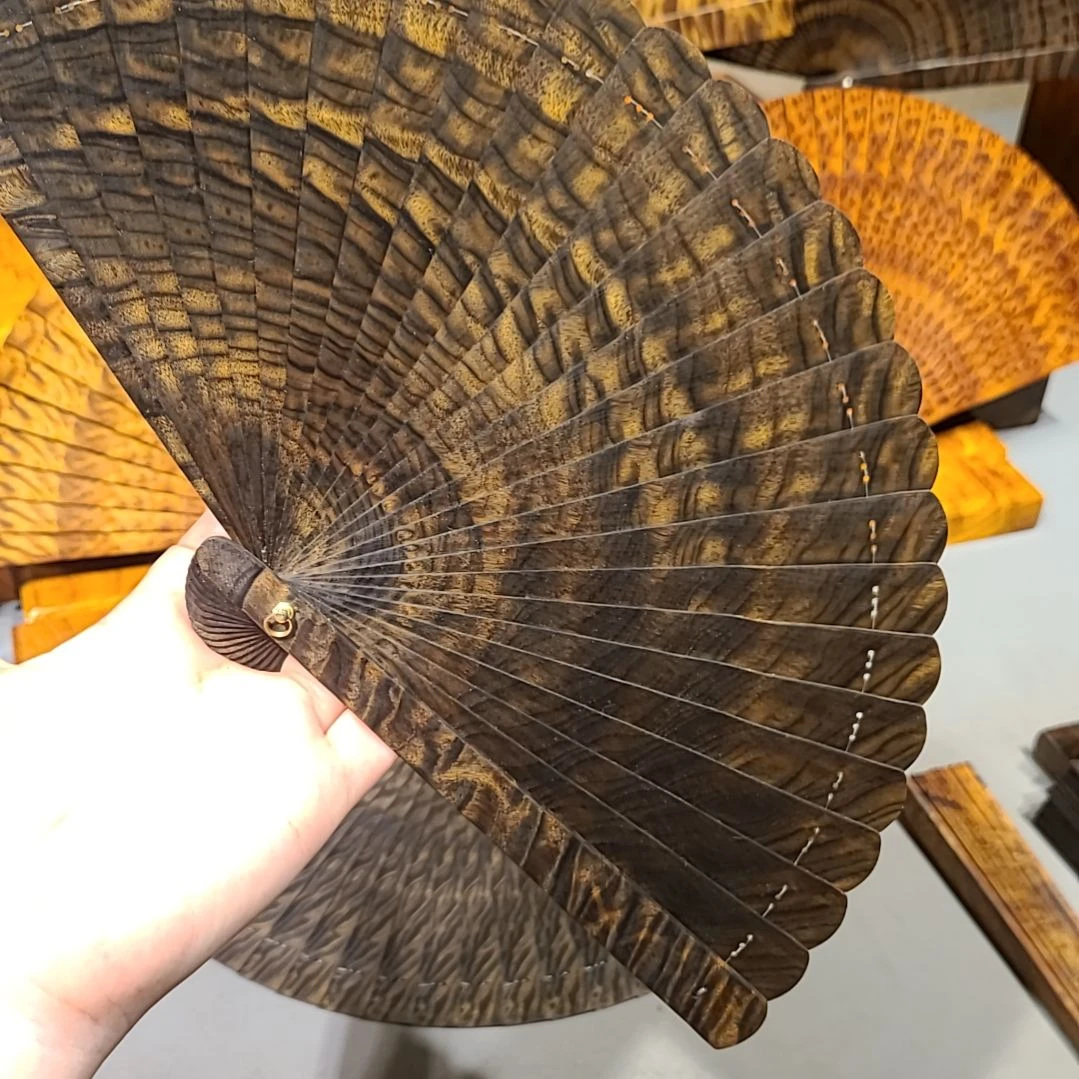 扇子18小叶桢楠金丝楠木苏扇