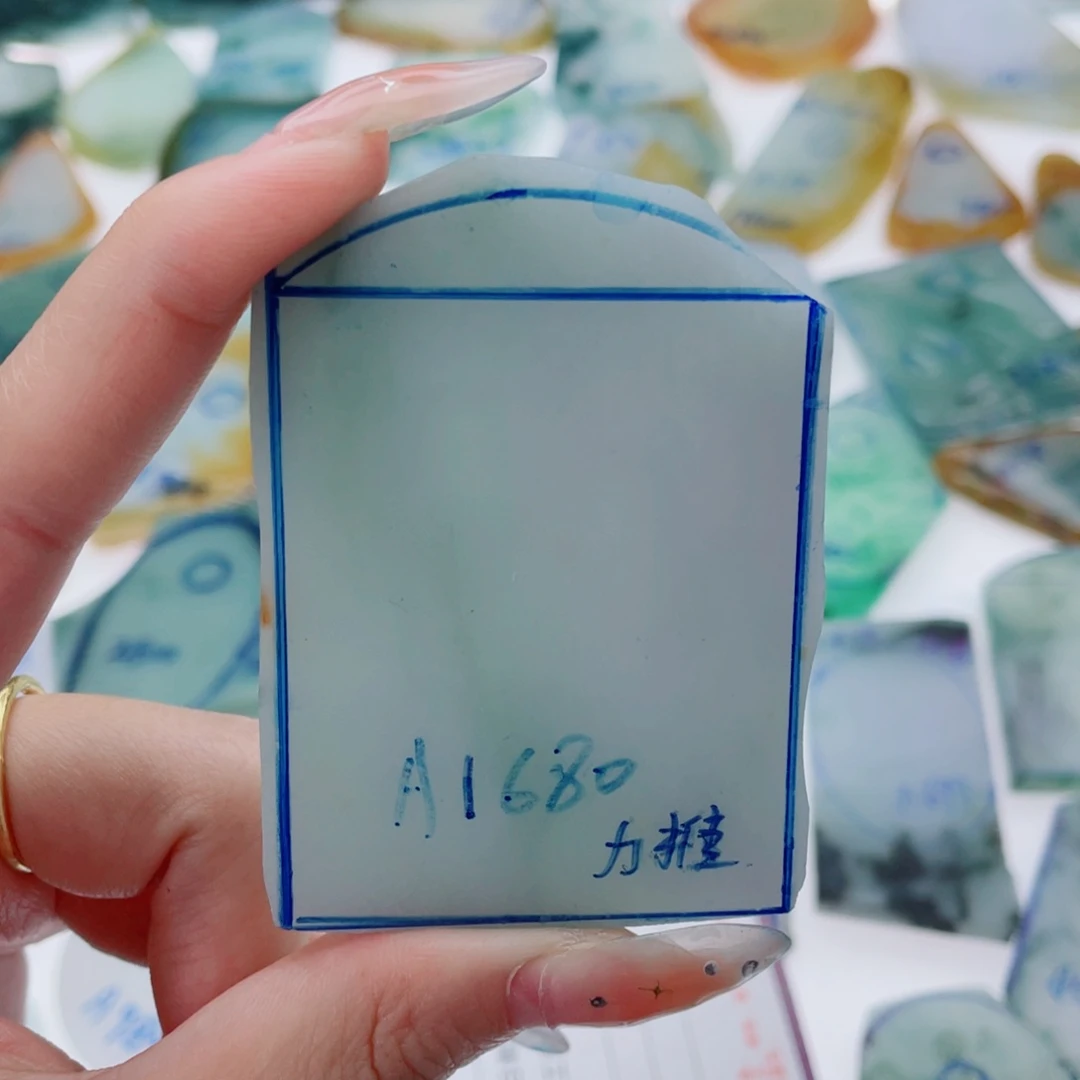 未镶嵌定制翡翠金****锁纯天然缅甸A货翡翠