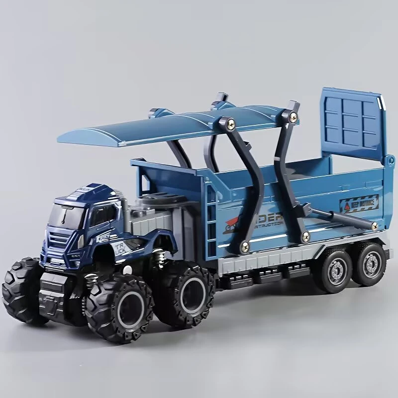 合金工程自卸车【车头合金车身塑胶】26厘米惯性模型玩具 电商装