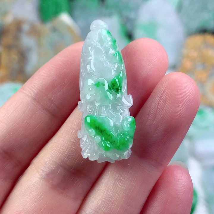 翡翠未镶嵌吊坠(不含链)