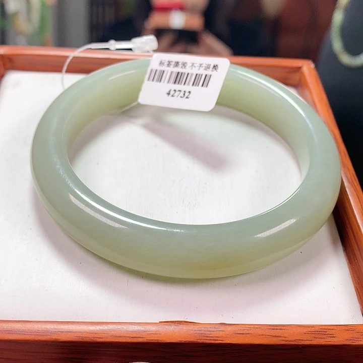 和田玉手镯未镶嵌58-59