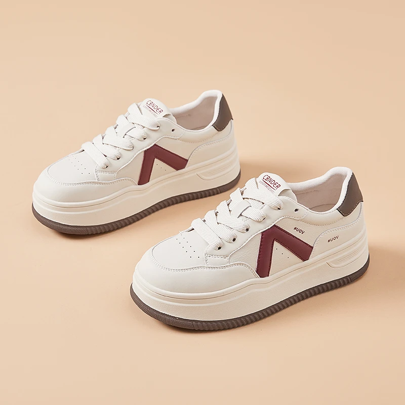 小个子显腿长增高小白鞋女2025秋季新款轻便舒适厚底百搭休闲板鞋