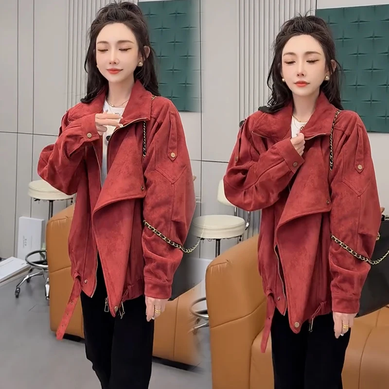 2025秋季新款时尚显瘦气质网红高档洋气女高级百搭宽松大码外套潮