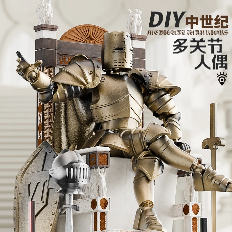 幸运13机器人偶中世纪人偶战士多关节可动玩偶摆件创意解压玩具