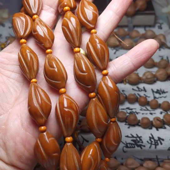 橄榄核手串/手链橄榄核脖挂 1.8×3.2 时来运转