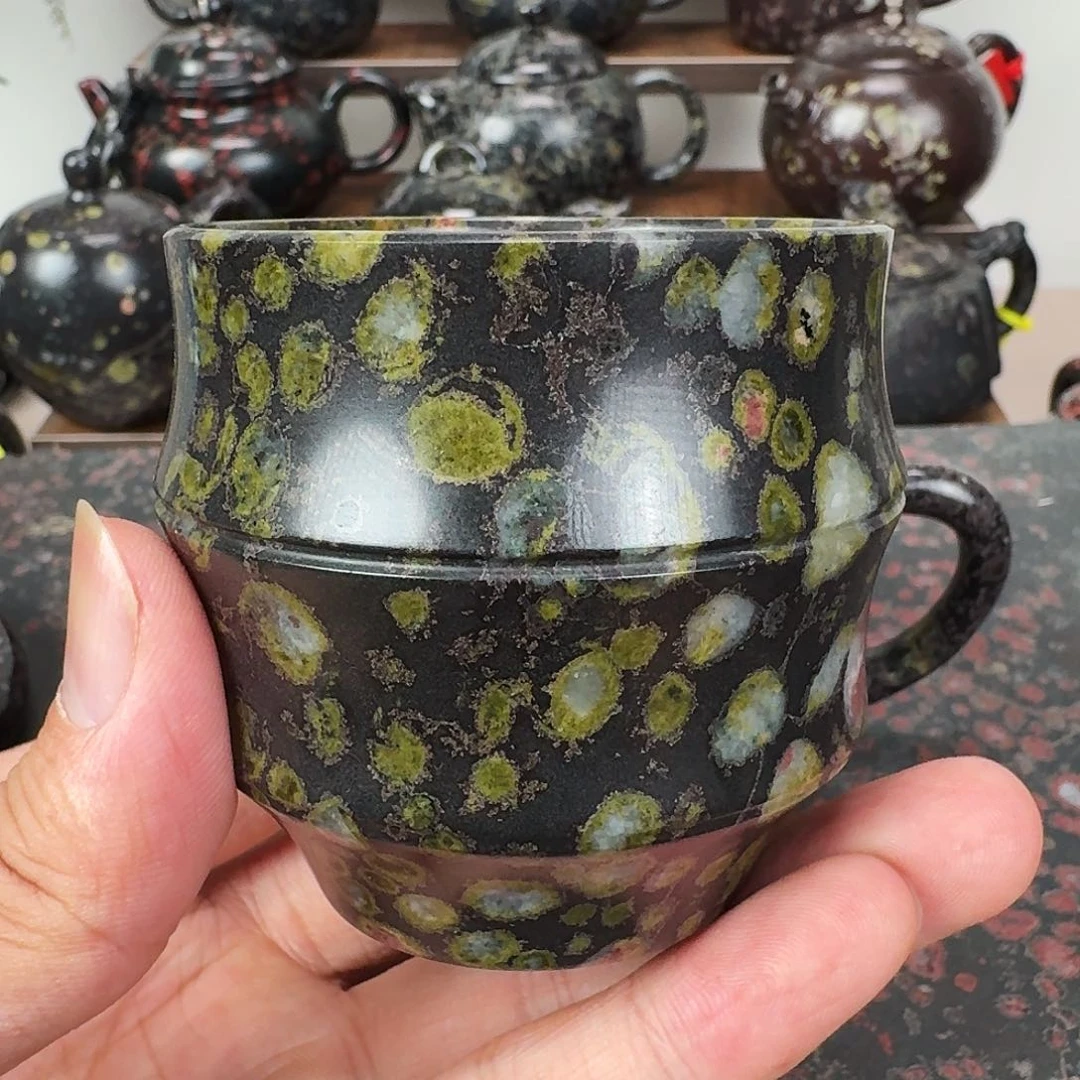 梅花玉精品竹节杯