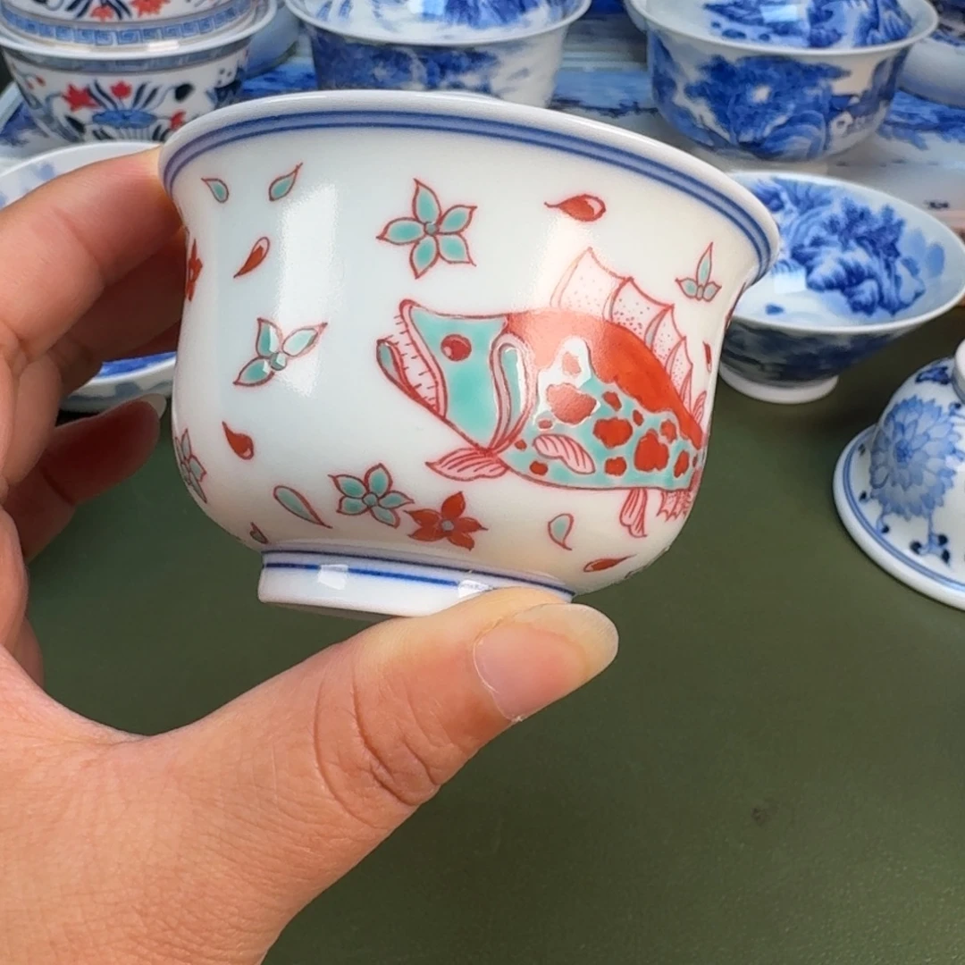 景德镇纯手绘茶具圆圆242