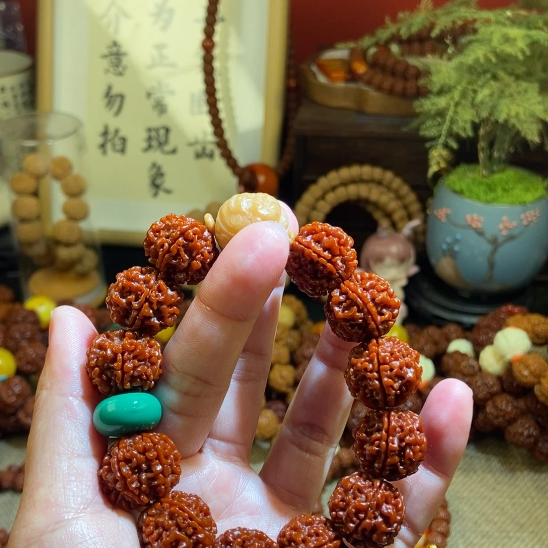 金刚菩提手串206玉化双面