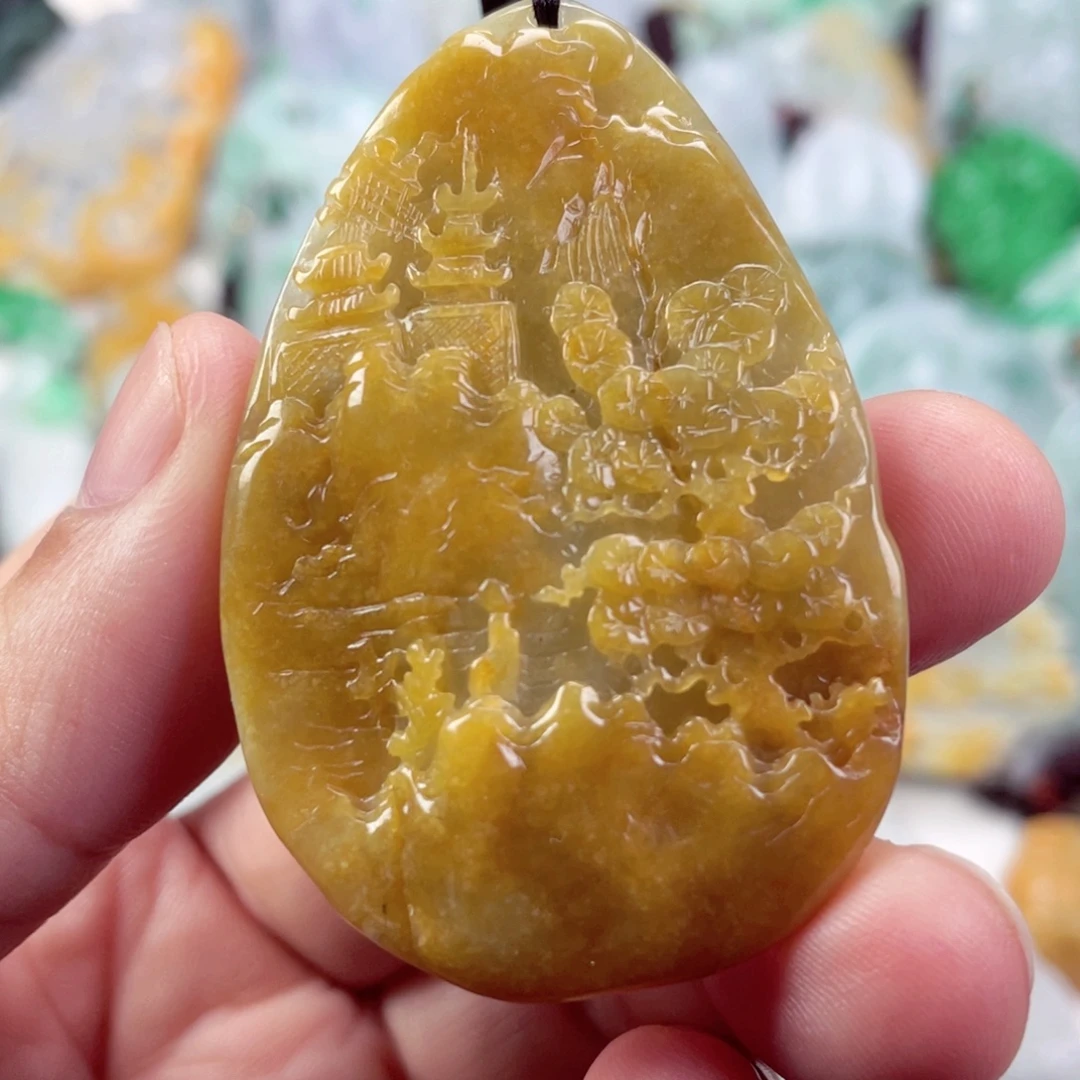 翡翠未镶嵌吊坠(不含链)