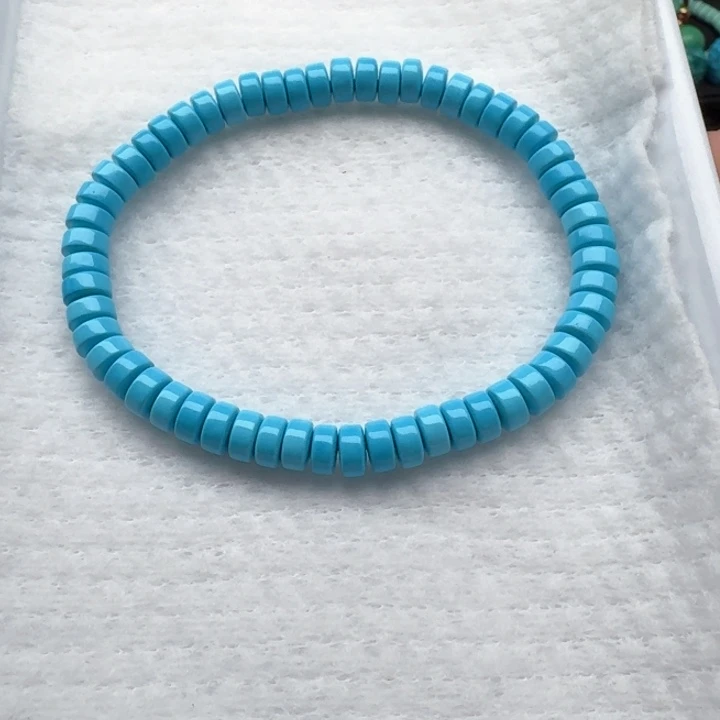 卡6/3➕蓝直切隔片手串一条