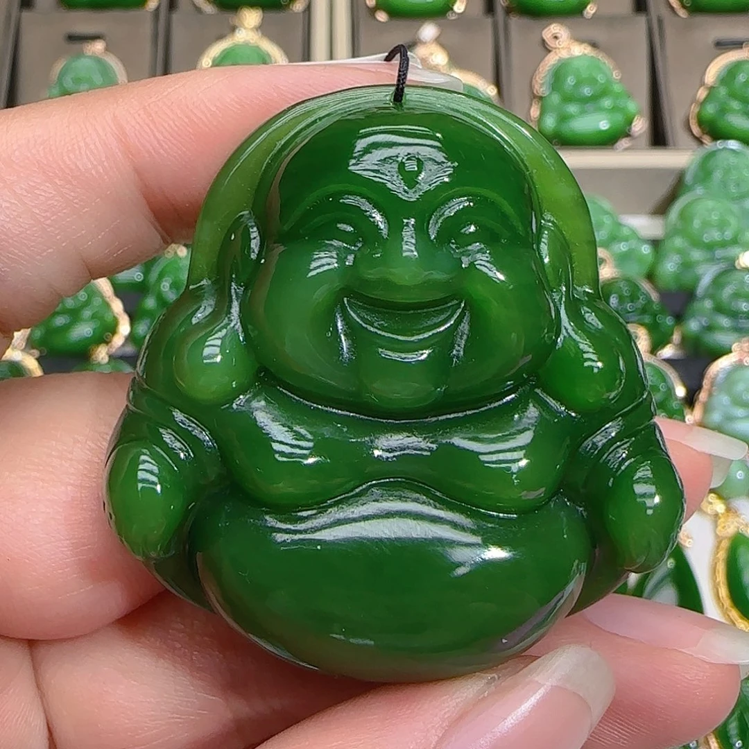 和田玉（碧玉）吊坠(不含链)未镶嵌