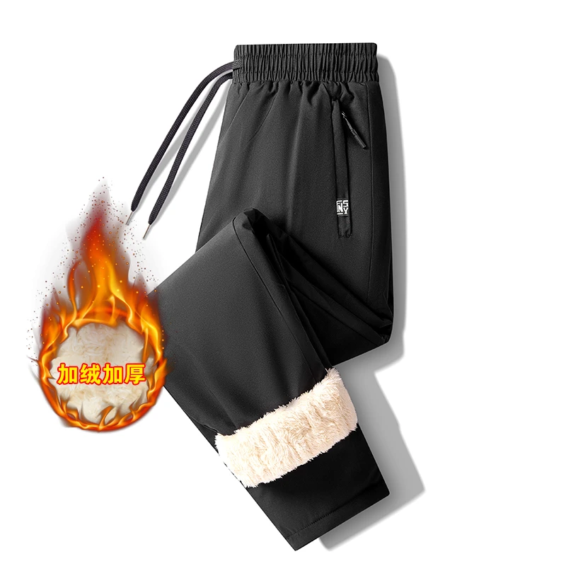 男女同款冬季棉裤羊羔绒加绒加厚运动休闲裤子保暖休闲裤防风外穿