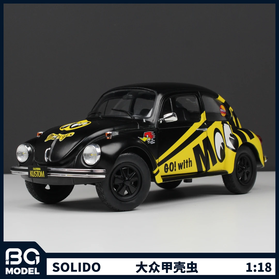 Solido索立得1:18 1974大众甲壳虫BI-COLOR合金汽车模型收藏摆件