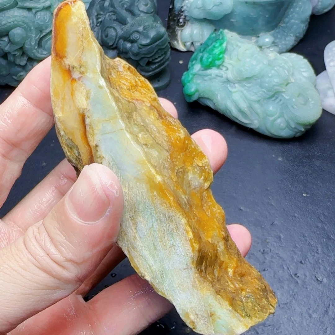 古***玩翡翠未镶嵌颈饰61