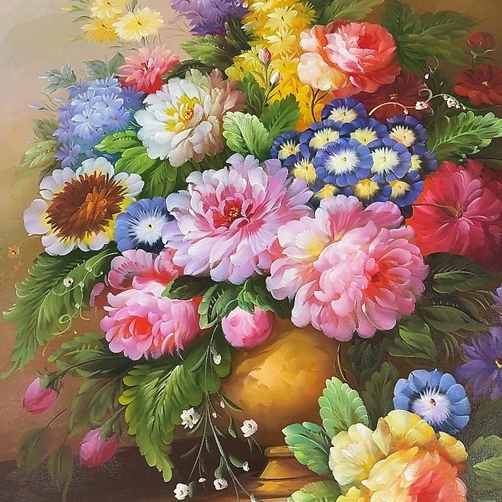 油画恭喜嘻嘻仔仔细细