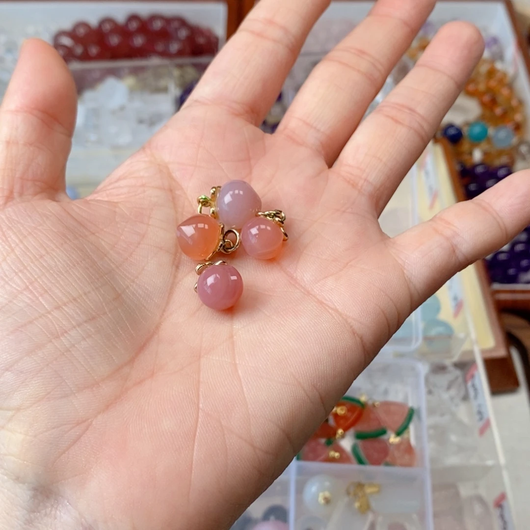 未镶嵌水晶手链桃子