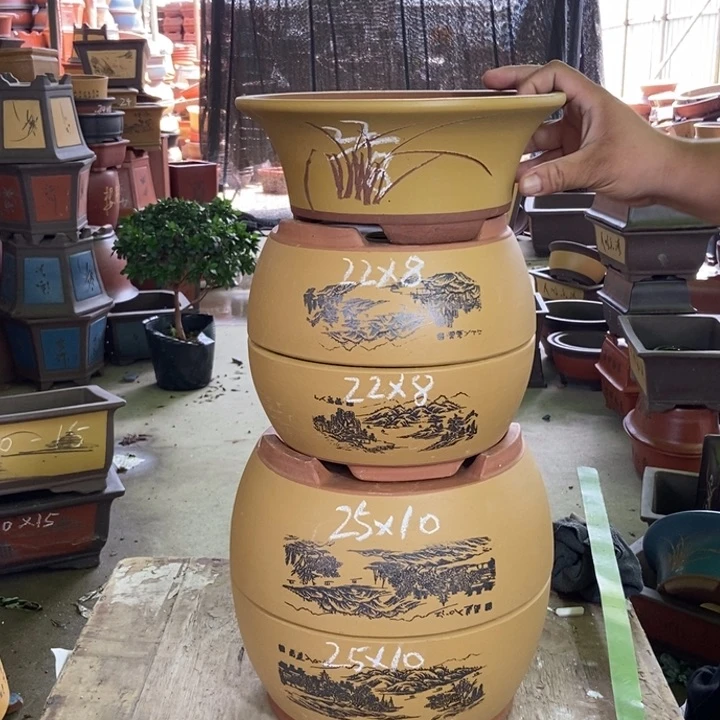 紫砂花盆紫砂紫砂