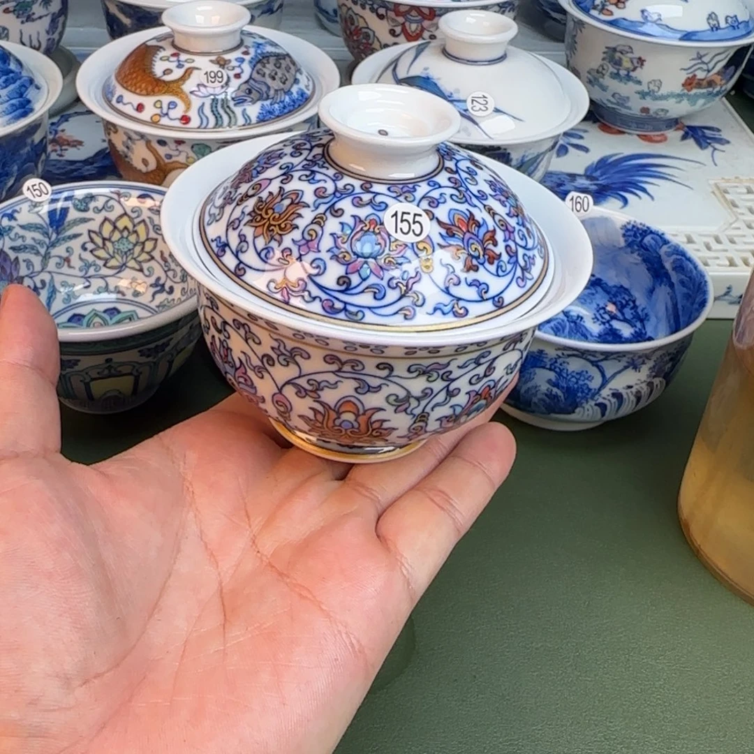 彦祖纯手工手绘茶具155