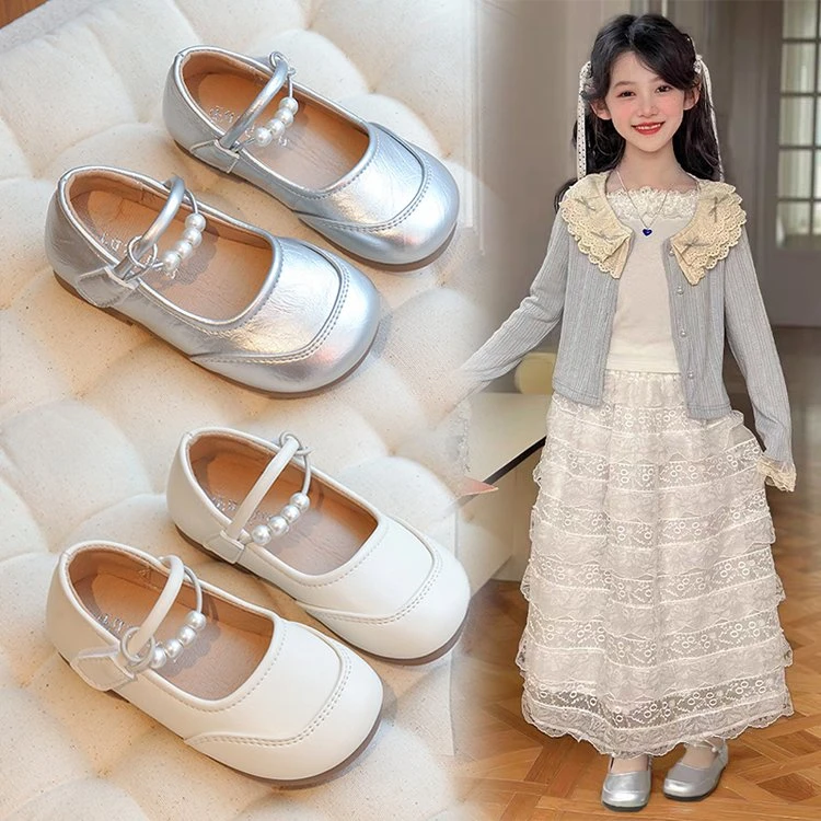 女童公主皮鞋学院风春秋简约风韩版小童女宝公主单鞋小女孩时尚