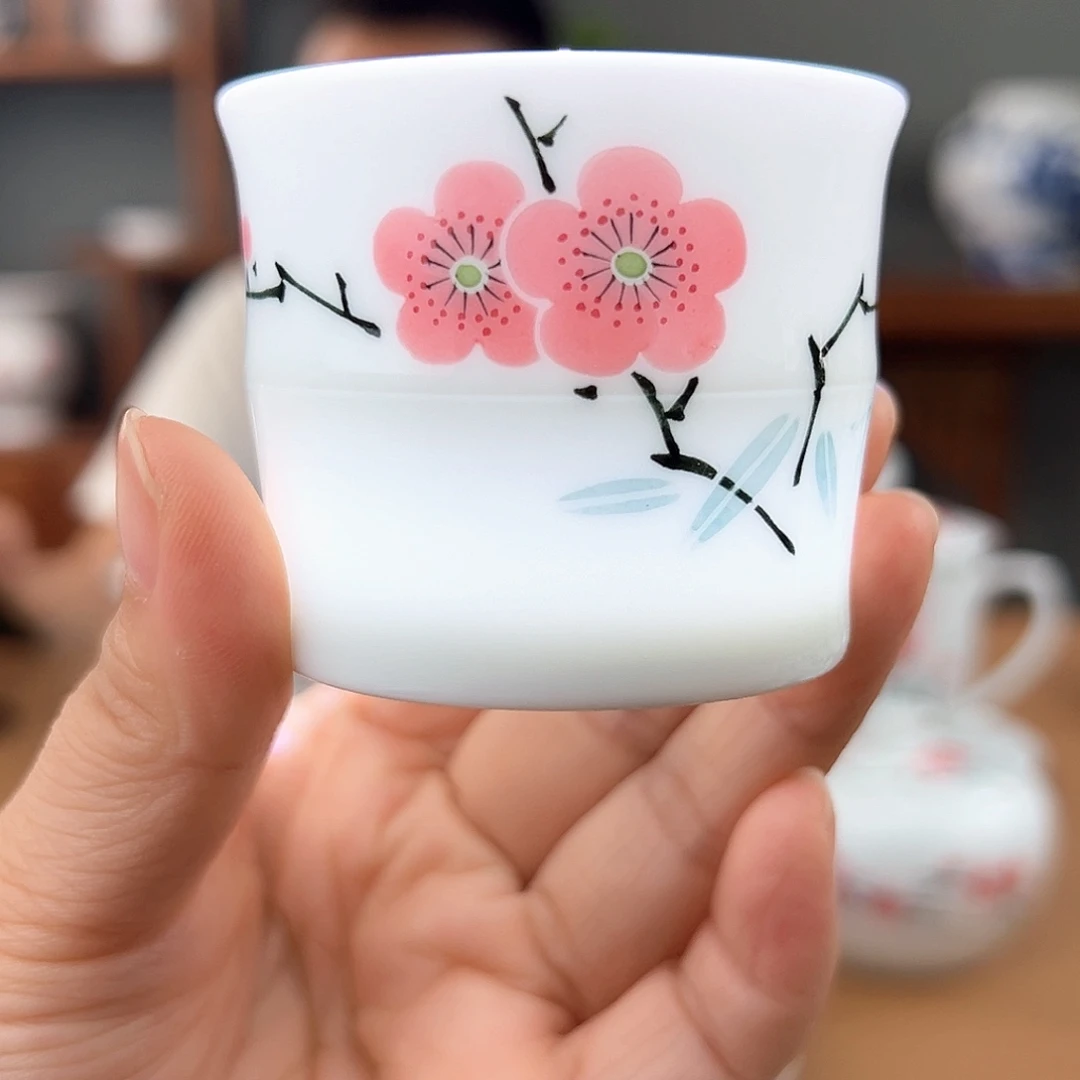 翠竹红梅竹节杯杯