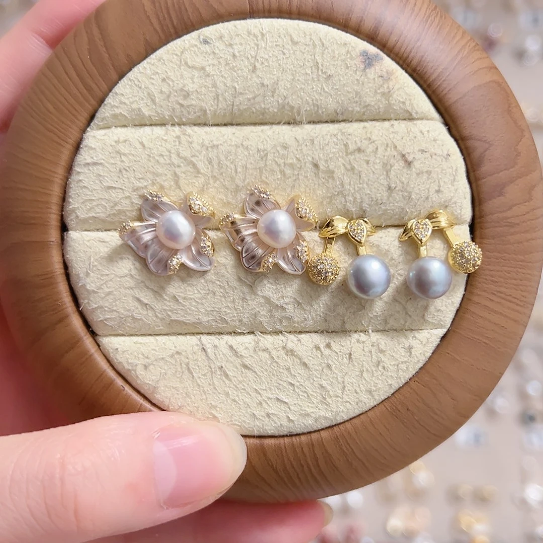 淡水珍珠无质量问题不退换银S925镶嵌