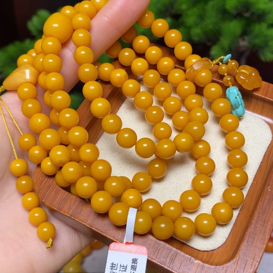 【闪购商品】蜜蜡颈饰未镶嵌项链