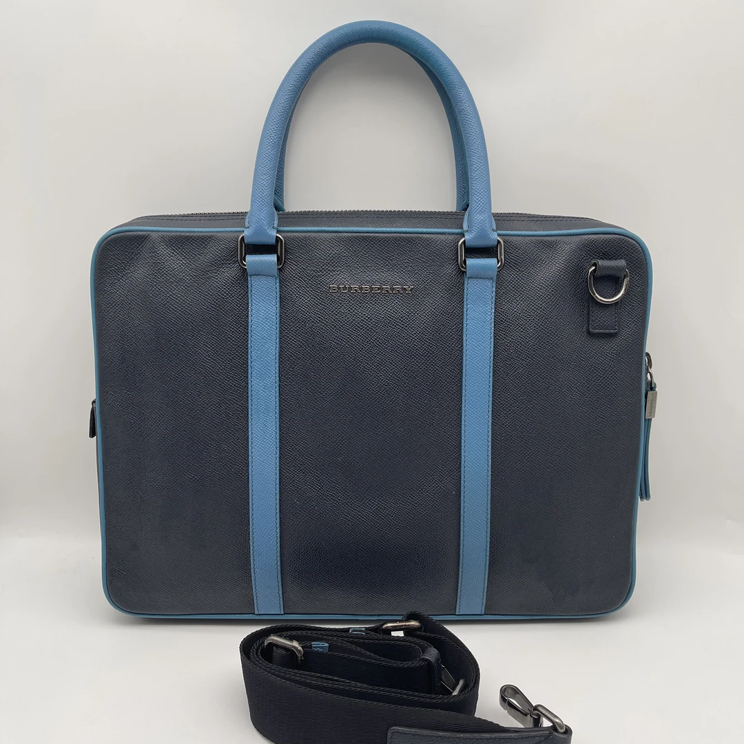 95新 BURBERRY/博柏利 97新限量款十字纹手提公文包/2154
