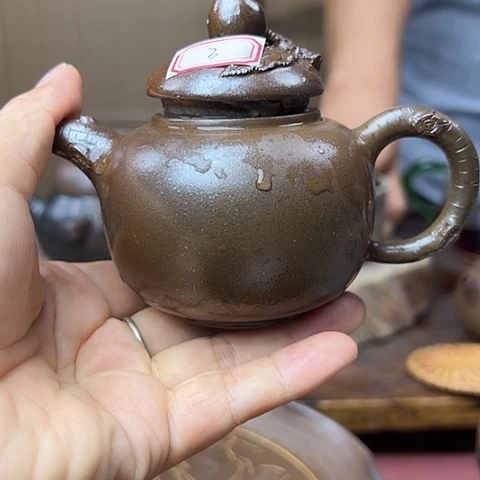 戬谷龙窑柴烧茶壶3