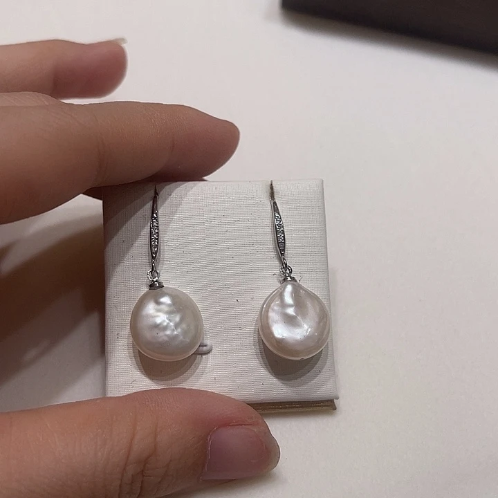 淡水珍珠耳钉未镶嵌