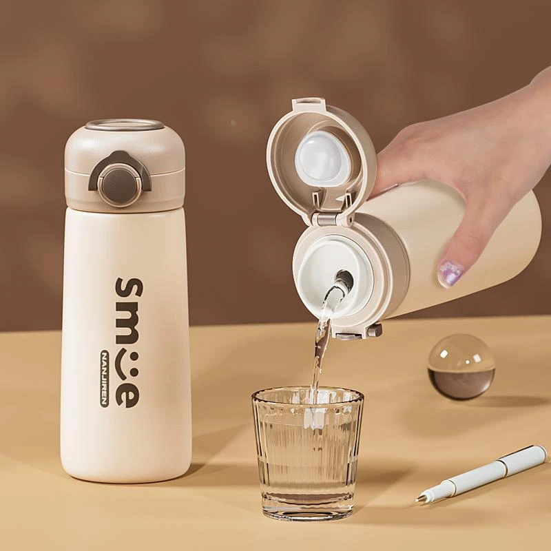 保温杯女高颜值不锈钢便携冬儿童壶小学生上学专用水杯子2024新款