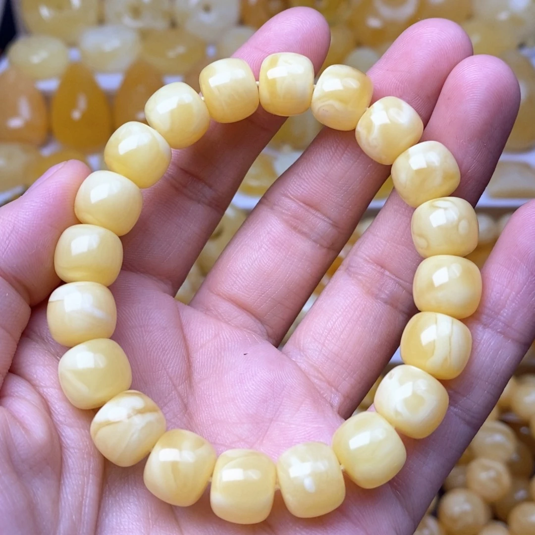未镶嵌蜜蜡手链天然无优化琥珀蜜蜡