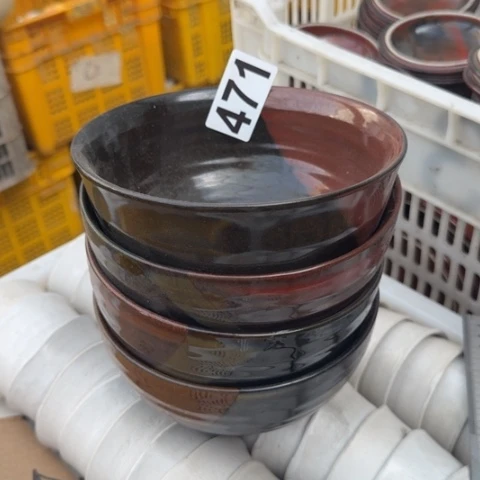 泥塑大碗4只微瑕品