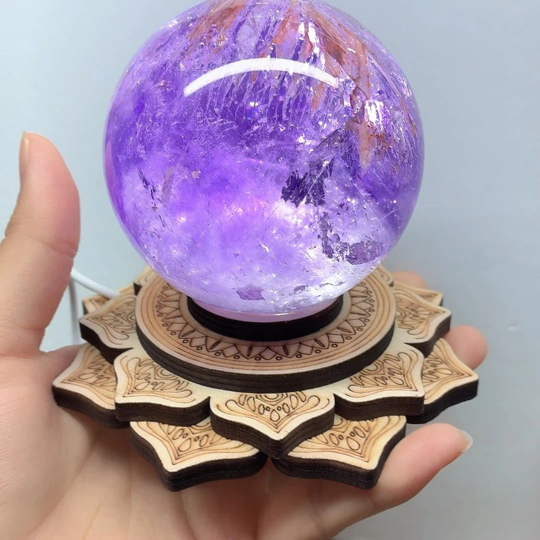 N***琪未镶嵌水晶珠宝半成品紫水晶骸骨78