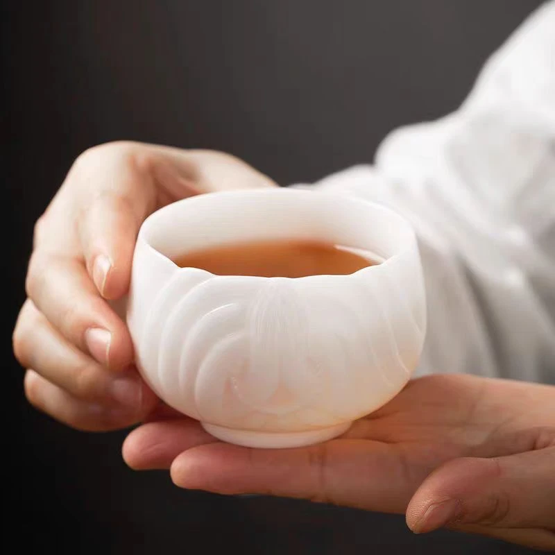 叶老师手作佛手莲花主人杯 1395