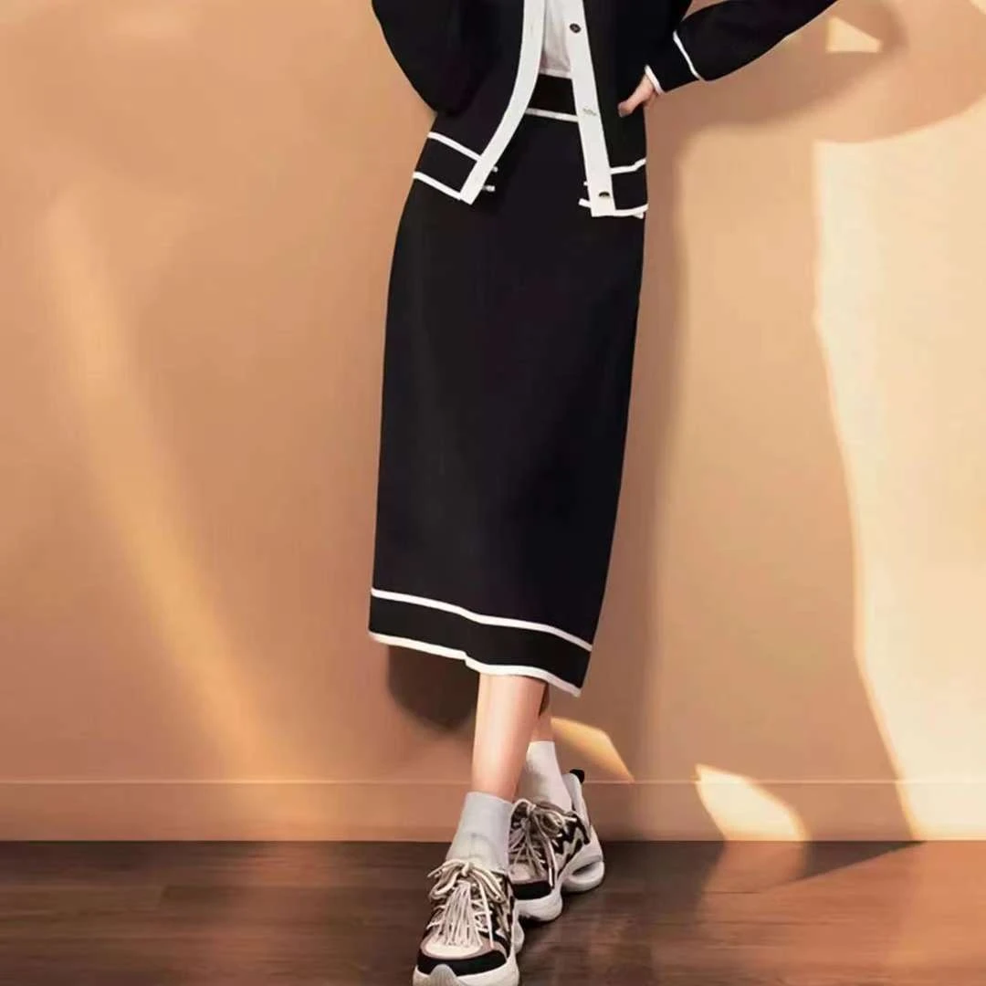 《B品以直播展示为准》李宁运动半裙编织半身长裙ASKS856