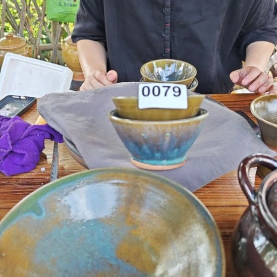 快***！瓷片0079，拉劈柴火烧制