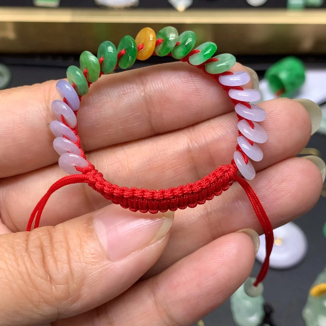 未镶嵌手串翡翠有纹裂