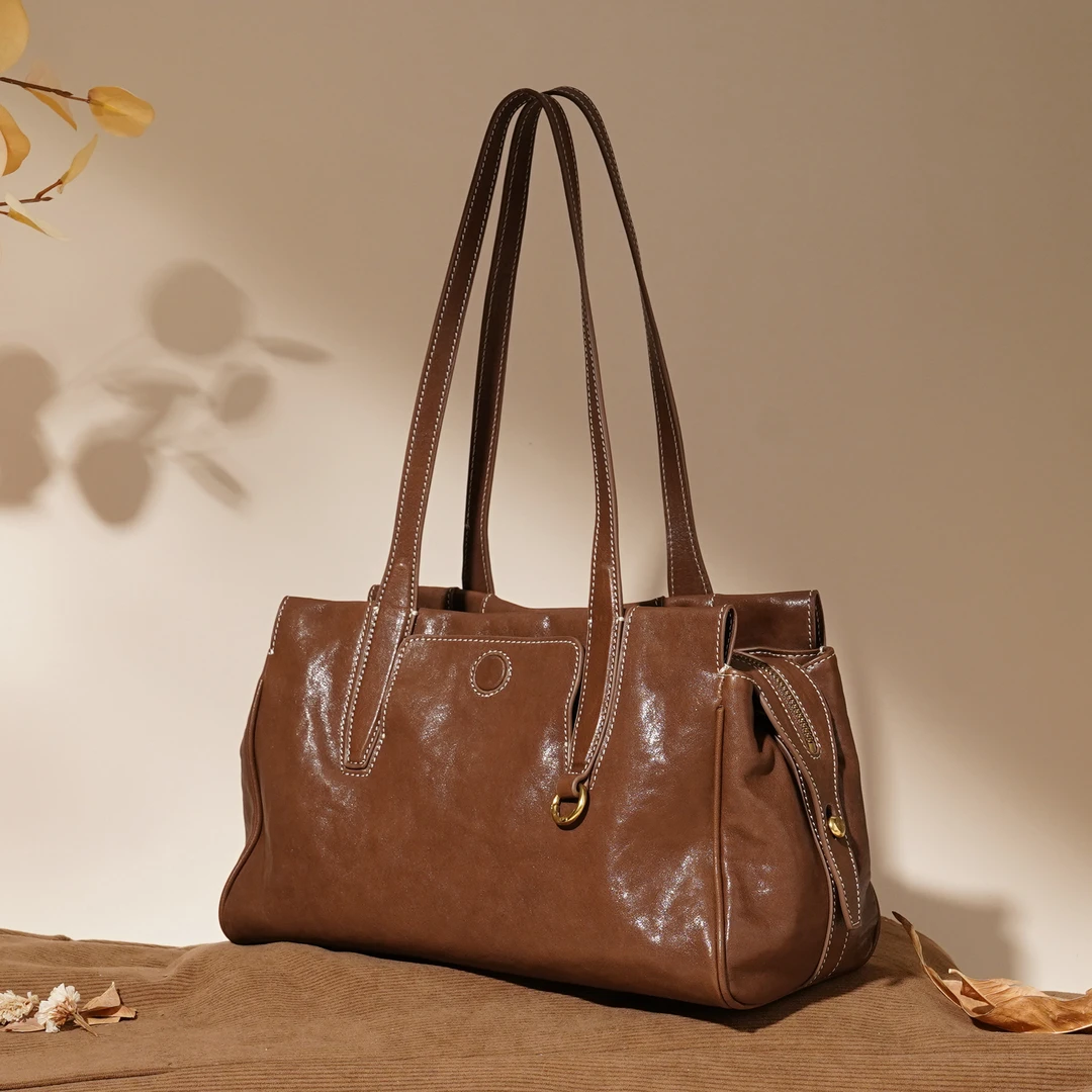 岩牛【小浩一生】见物系列单肩包手提包旅行包手提托特挎包YN3645