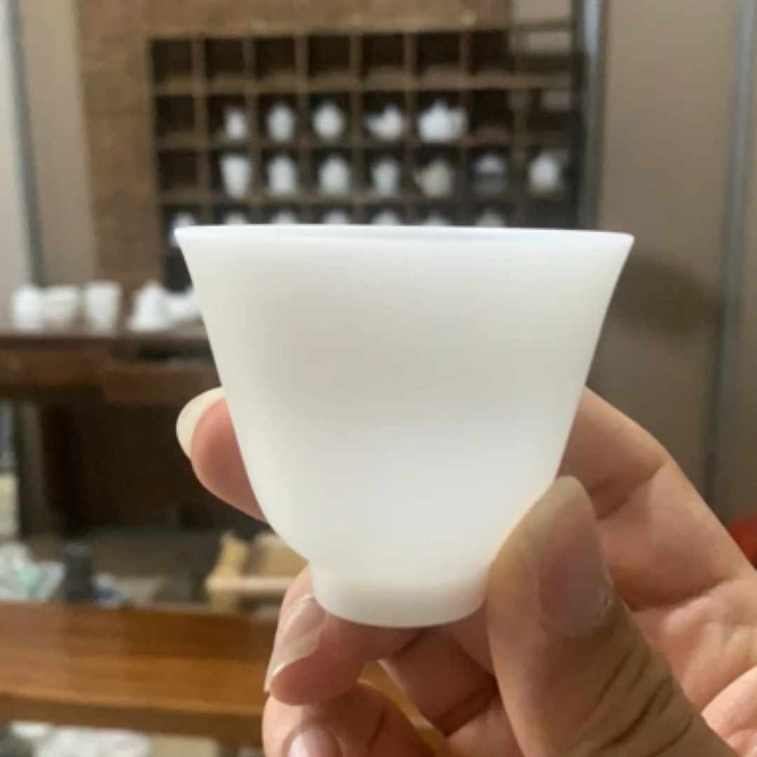 德化白瓷冰种杯子客杯新款玉瓷白瓷品茗杯陶瓷功夫茶具小茶杯