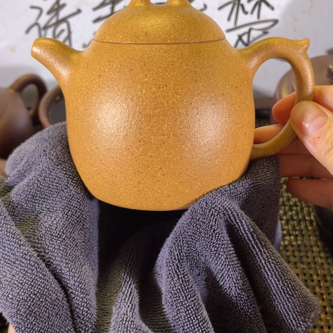 宁***如紫砂茶壶秦权黄金段